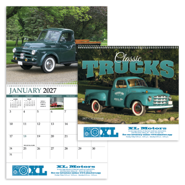 Classic Trucks Wall Calendar - Spiral